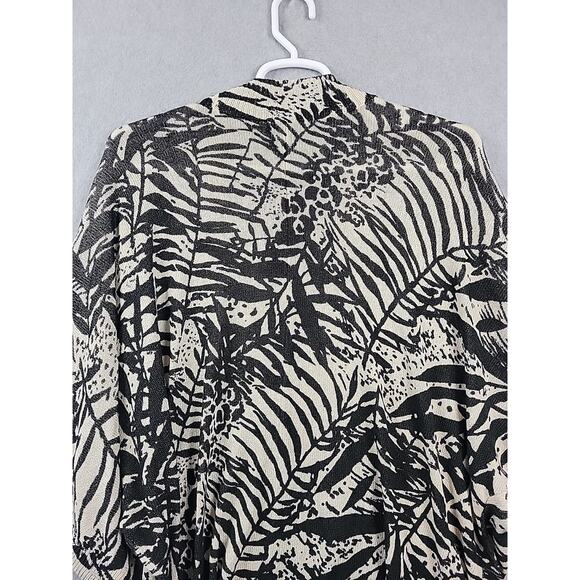 Coldwater Creek Black Ivory Knit Dolman Sleeve Button Up Sweater Women's Plus 3X - Picture 8 of 13